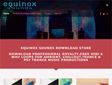 Tablet Screenshot of equinoxsounds.com
